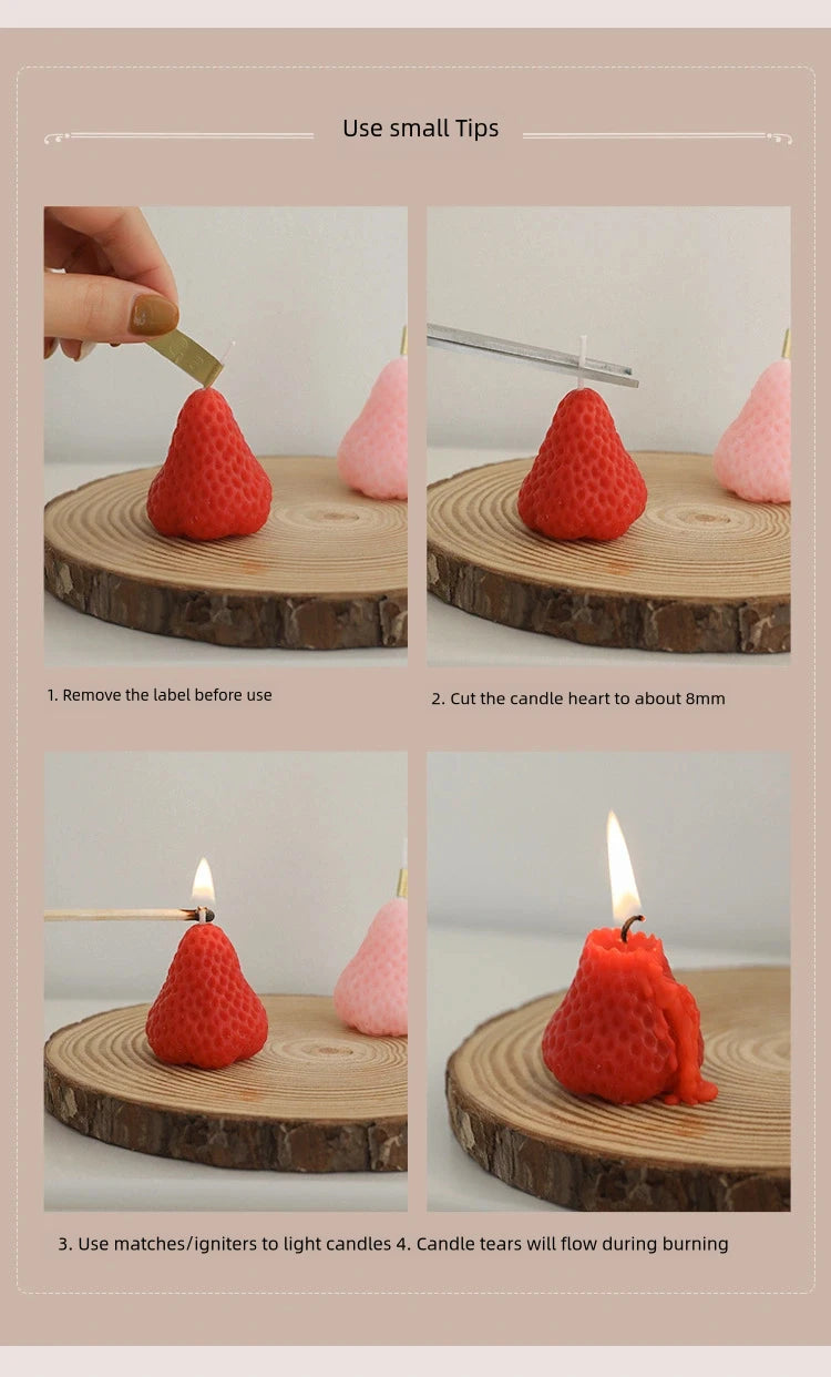 Bougies à la Fraise