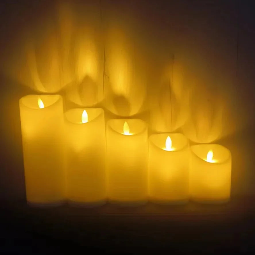 Bougies LED scintillantes
